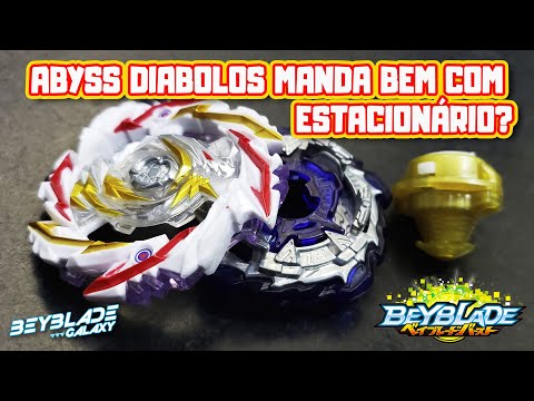 Testando 018 - ABYSS DIABOLOS .R 1B against three combos - Beyblade Burst