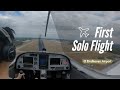 (Full flight) My first PPL solo flight at Eindhoven Airport, Netherlands - Private Pilot Training
