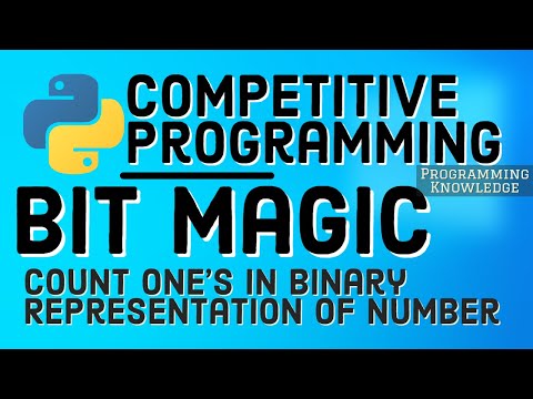 Competitive Programming with Python Bit Magic Power of 2 One s in Binary Representation of Number