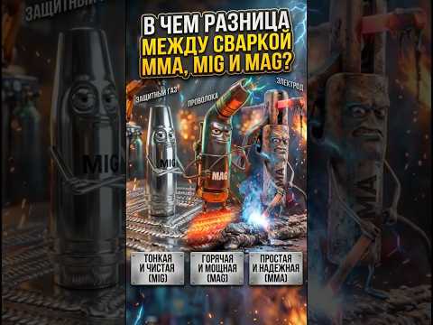🔥 Бесит отбивать ШЛАК? В чем разница между MMA, MIG и MAG сваркой!