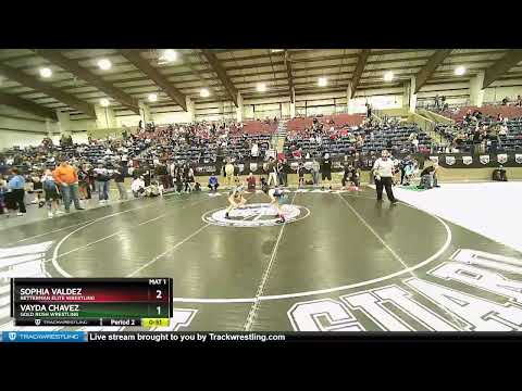 65 Lbs Quarterfinal - Sophia Valdez, Betterman Elite Wrestling Vs Vayda Chavez, Gold Rush Wrestlin