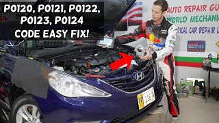 HYUNDAI SONATA CODE P0120 P0121 P0122 P0123 P0124 ENGINE LIGHT ON FIX