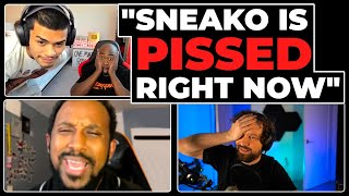 "HE MAD" - Sneako Confronts Aba, Then Ragequits Call ft. JiDion