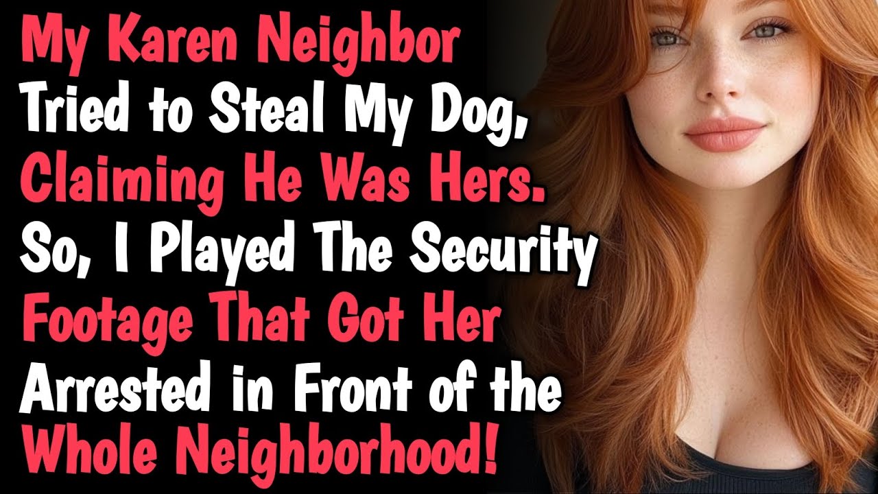 My Karen Neighbor Tried to Steal My Dog, Claiming He Was Hers. So, I Played The Security....
