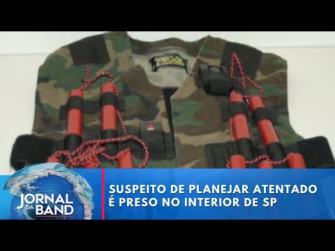 Suspeito de planejar atentado é preso no interior de SP | Jornal da Band