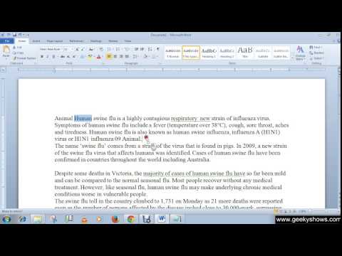 Microsoft Office Word 2010 Drag and Drop Text