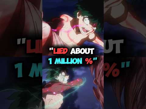 Did You Know Deku Never Used 1,000,000% of One for All | Subscribe #anime #manga #mha