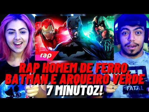 REACT - Rap do Homem de Ferro, Batman e Arqueiro Verde - SEM PODERES | NERD HITS - RAP NERD