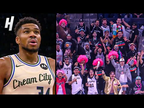 Giannis Gets TROLLED by Spurs Fans at the Free Throw Line 😭