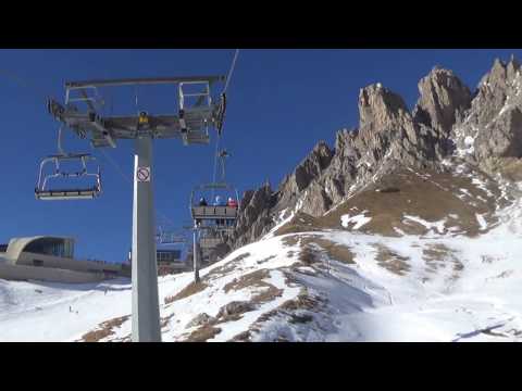 Risalita integrale seggiovia Leitner "CIR" - Selva di Val Gardena / Wolkenstein (BZ) / チェアリフト