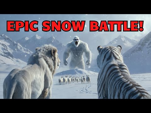 Simba & Shere Khan in Snow United Against the Avalanche Yeti! Mind Blowing AI Short 2025