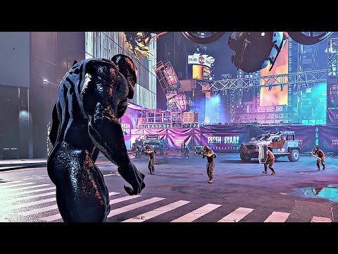 Spider-Man 2 Venom Gameplay & Transformation Scene PS5 (Spiderman 2 2023) 4K 60FPS