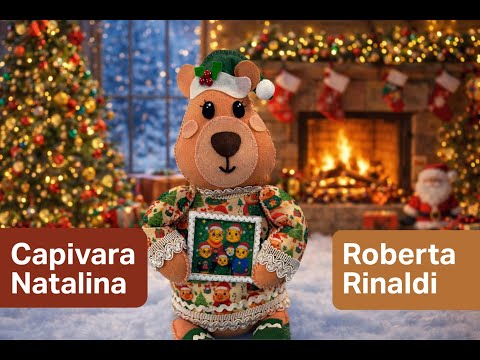 Capivara Natalina em Feltro - Aprenda o Passo a Passo dessa decoração de Natal