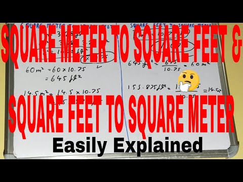 Convert square (meter to square feet) and (square feet to square meter)|square meter - square feet