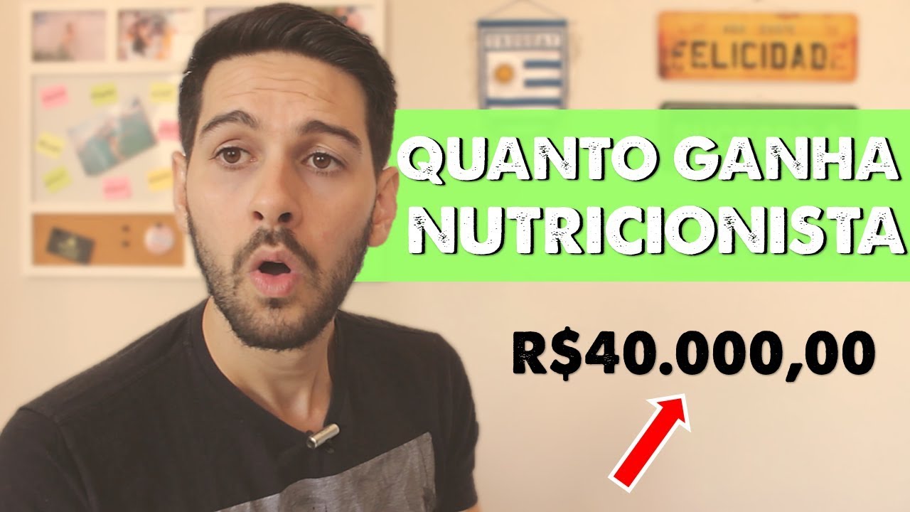 QUANTO GANHA UM NUTRICIONISTA?