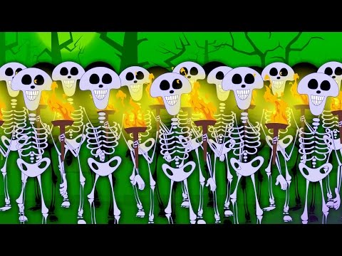 Skeletons March | Scary Nursery Rhymes For Children | Happy Halloween