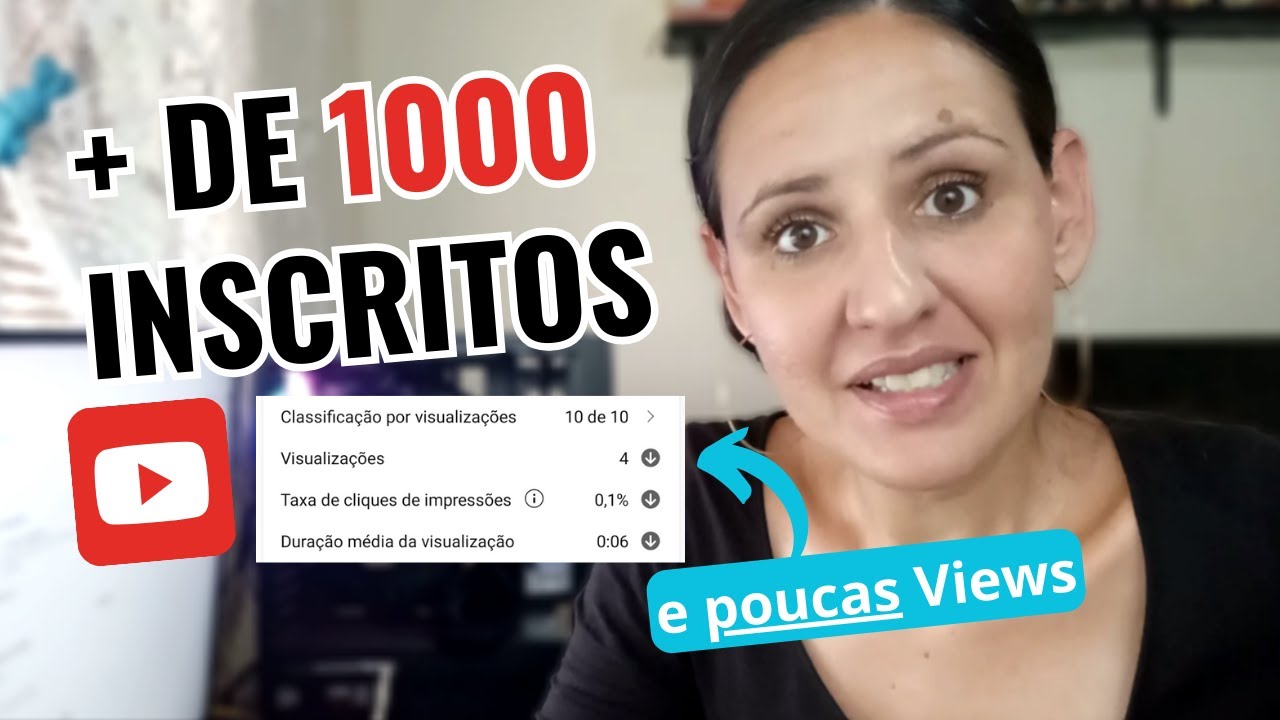 MAIS DE 1000 INSCRITOS E POUCAS VISUALIZAÇÕES | O que fazer?