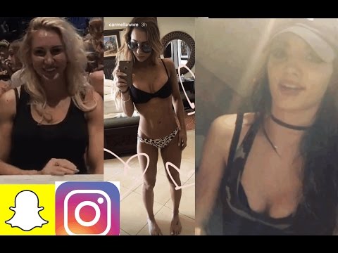 WWE Snapchat/IG Moments ft. Paige, Charlotte, Carmella, Lana n MORE