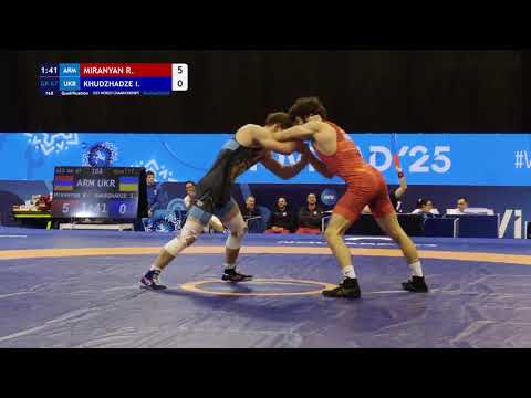 GR 67KG Qualification | Ruben Miranyan (Arm) Vs lmed Khudzhadze (Ukr) | U23 World Championship 2025