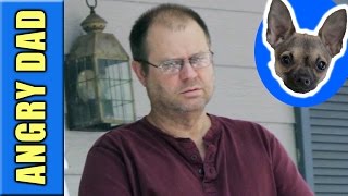 ANGRY DAD GETS LICKED BY A PUPPY!