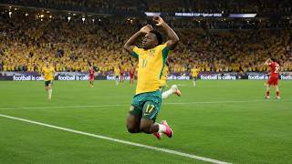 QUE JOGADA, MEU GAROTO! IRANKUNDA MARCA UM GOLAÇO E ABRE O PLACAR PARA A AUSTRÁLIA DIANTE DA TURQUIA
