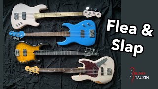 Video thumbnail for 4 FLEA BASS - SLAP 🎸 Fender Jazz & Active + FleaBass + Modulus by Bruno Tauzin - Votre Prof de Basse