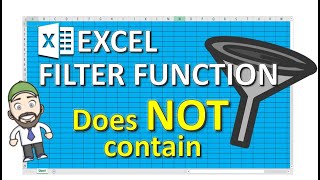 FILTER FORMULA - does NOT contain - EXCEL