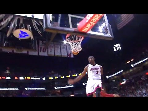 2010.11.06 Heat vs Nets Dwyane Wade Highlights, Classic LOB!