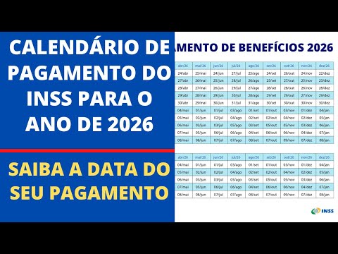 Vídeo: Calendário Pagamento INSS 2026: datas e dúvidas