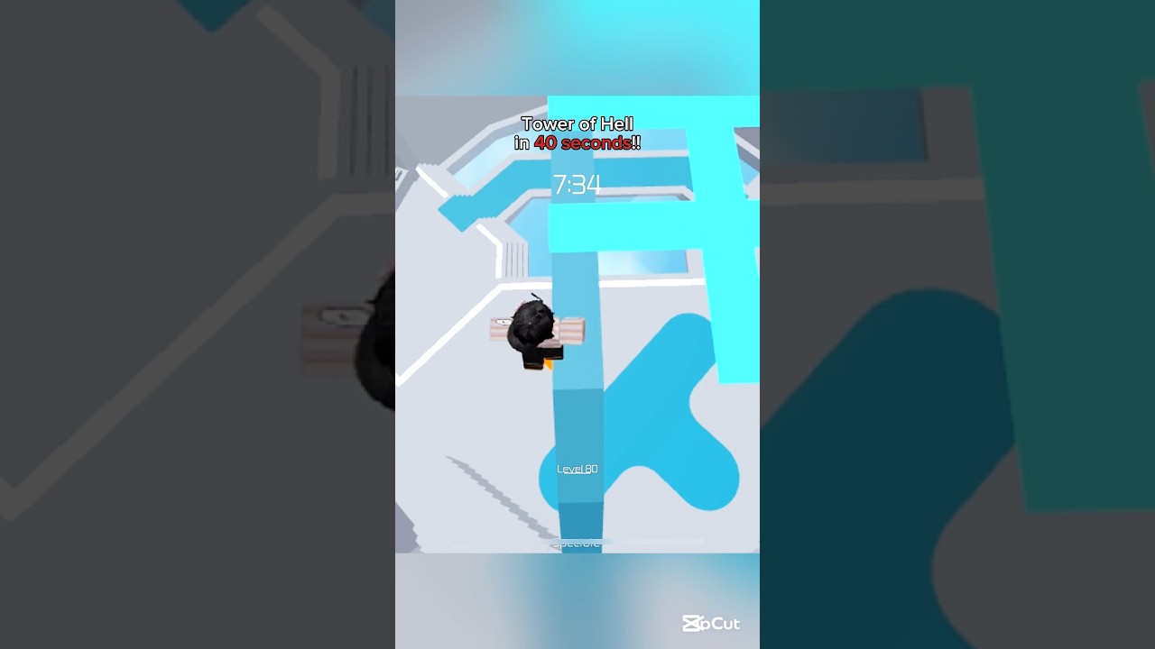Tower of Hell in 40 seconds ! 🤯🔥 #roblox