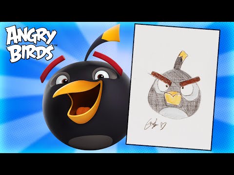 Angry Birds | Learn How to Draw Bomb!