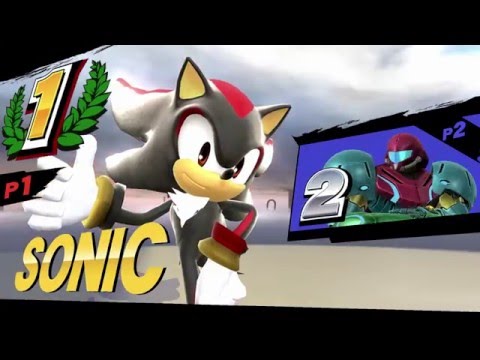 SSB4 Wii U - Sonic(Shadow) vs Samus (1080p, 60FPS)