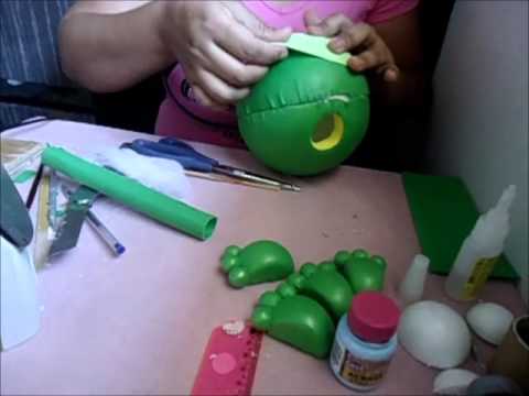 Passo a passo cofre sapinha charmosa