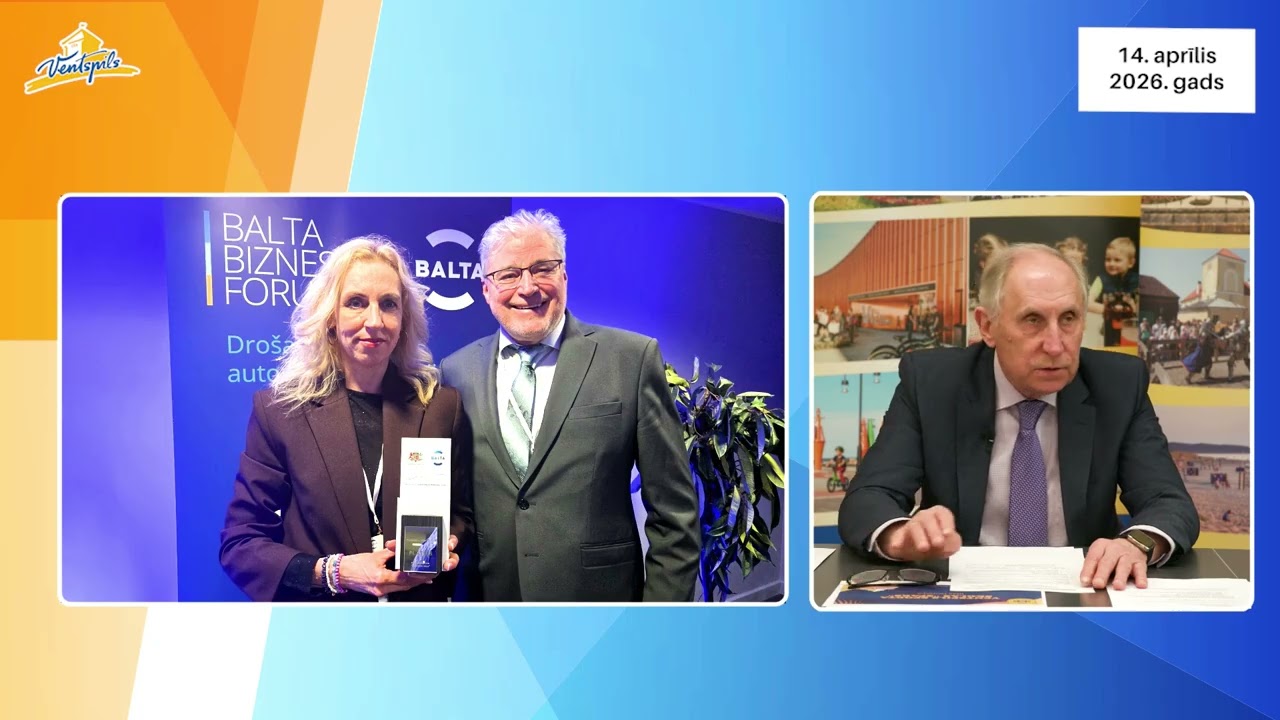 VIDEO: J.Vītoliņš par Ventspils pilsētas aktualitātēm – 14.04.2026.