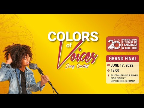 IFLC “Colors of Voices” Song Contest 2022 - Grand Final - Full Show - Live Stream - Germany