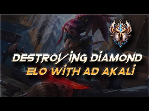 Zerinali | DESTROYING DIAMOND ELO WITH AD AKALI UNRANKED TO CHALLENGER - League of Legends