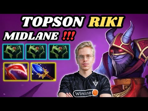 🔥 TOPSON Riki Midlane Highlights 7.34d 🔥 Early Game With Those Item, No Diffusal - Dota 2