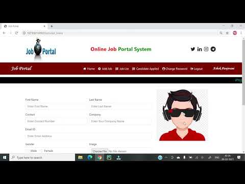 1 Django Project || Online Job Portal Project || Hindi