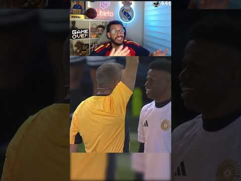 Soria saca amarilla a Vinicius #futbol #elpartidazo6 #ubietoo #soria #vini #shortsvideos