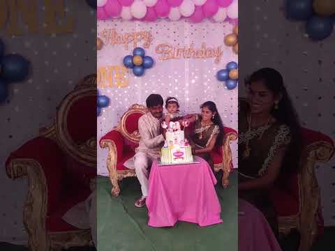 Srinika's 1st #BirthdaycelebrationsLassy turns1#youtubeshorts