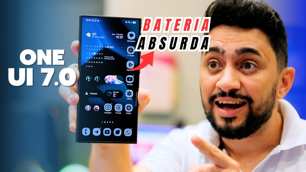 ONE UI 7.0 ✨ USANDO O NOVO SISTEMA DA SAMSUNG [NINGUÉM TE CONTOU ISTO🔋😱]