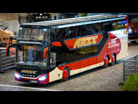 Unique exteme detailed RC BUS with incredible features - scale 1/14 - and RC Trucks & Construction!