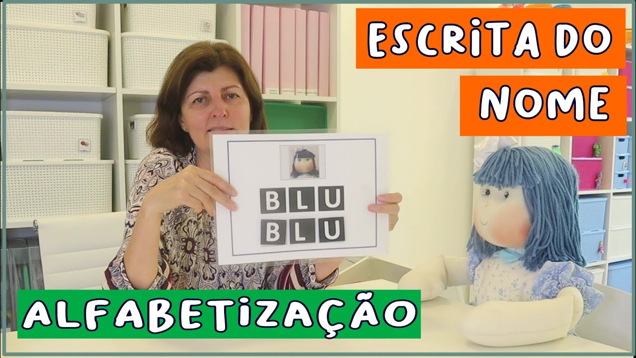 Brincando com letras: escrevendo o nome +3 anos