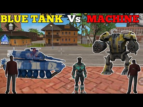 BLUE TANK Vs ROBOT MACHINE IN ROPE HERO VICE TOWN||ROPE HERO VICE TOWN GAMEPLAY||Arpit Bhai Gamerz