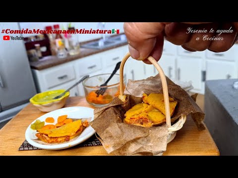🤏🏻Mini Tacos de Canasta|Comida Mexicana en Miniatura 🇲🇽| Tiny Food| Tiny Mexican food