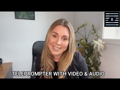 Teleprompter with Video Audio Video