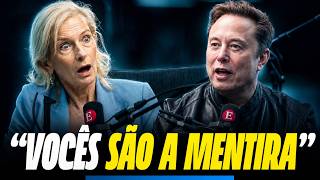 ELON MUSK DESTRÓI JORNALISTAS E A GRANDE MÍDIA