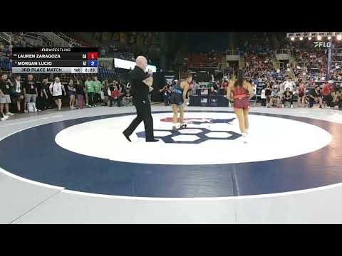 USMC Junior & 16U Nationals | 135 lbs Junior Girls Freestyle | 3rd | Lauren Zaragoza vs Morgan Lucio