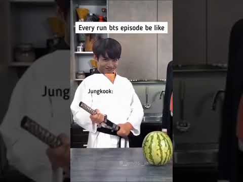 Other members cutting watermelon v/s JK cutting watermelon #kpop #bts #jungkook #v #kookie #army