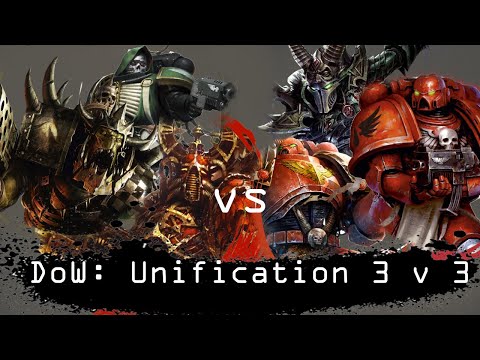 Dawn of War Uni 3 v 3 World Eaters, Dark Angels, Orks vs Space Marines, Blood Angels, Dark Eldar